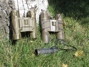 Two Binoculars and a Monoculare